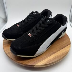 US Polo Assn Men's Size 12 UK 11 Sneakers Black White Low Top Shoes 0794